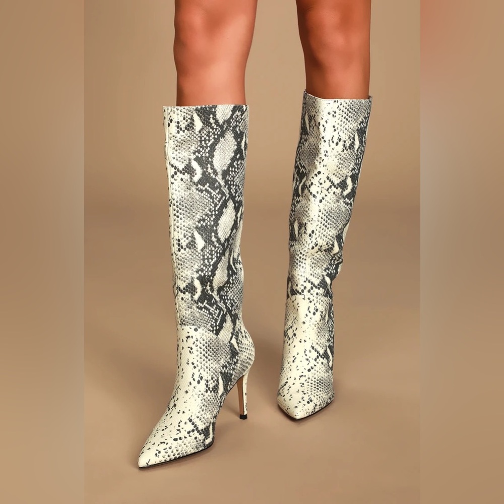 Steve Madden Kinga Nat Snake size 8 NWT